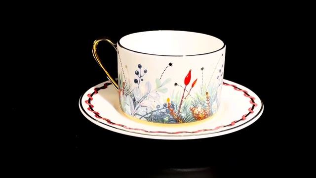 Чашка с блюдцем чайная «Календа» смотреть онлайн