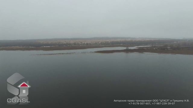 Аэросъемка Коровьева острова вблизи села Тетеево