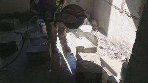 Алмазная резка бензорезом Stihl TS 800