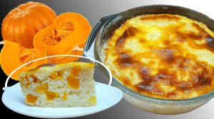 Рисовая запеканка с тыквой в духовке