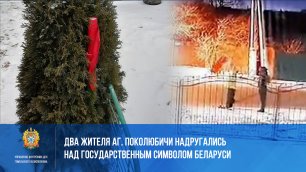 Два жителя агрогородка Поколюбичи надругались над государственным символом Беларуси
