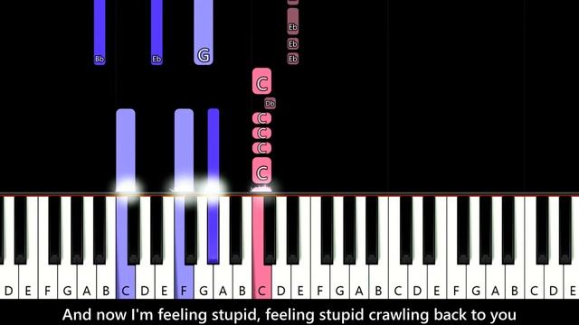 Maroon 5 - One More Night (piano tutorial) смотреть онлайн