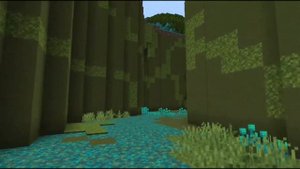 Карта Slime rancher в майнкрафте. Половина Мшистого покрова.