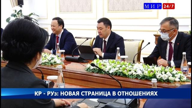 Жапаров встретился с главами двух палат парламента Узбекистана смотреть онлайн