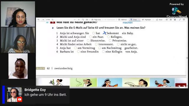 German language class Lektion 11 Menschen A1.1