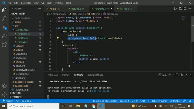 #55 - Exposing DOM Refs to Parent Components in React Js | React js Tutorial смотреть онлайн