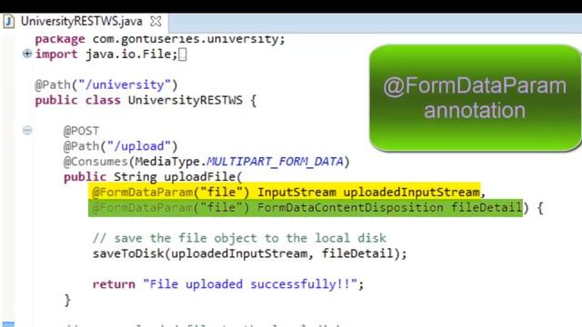 Web Services Part 13 - How to Upload a file to a RESTful Web Service смотреть онлайн