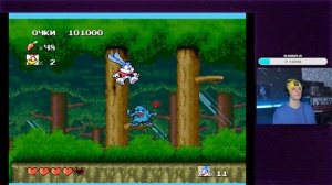 Tiny Toon Adventures: Buster's Hidden Treasure (Тини Тун) на Сега Sega. Первый стрим в году.