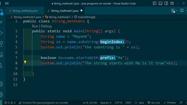 .... Strings methods for beginners ....in java #java_programing # смотреть онлайн
