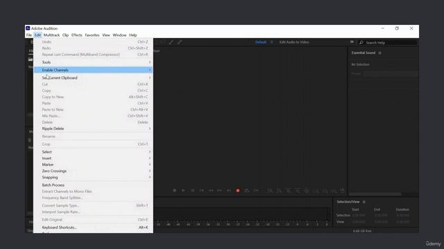 02.1. User Interface: Configuring Audition to Your Audio Interface