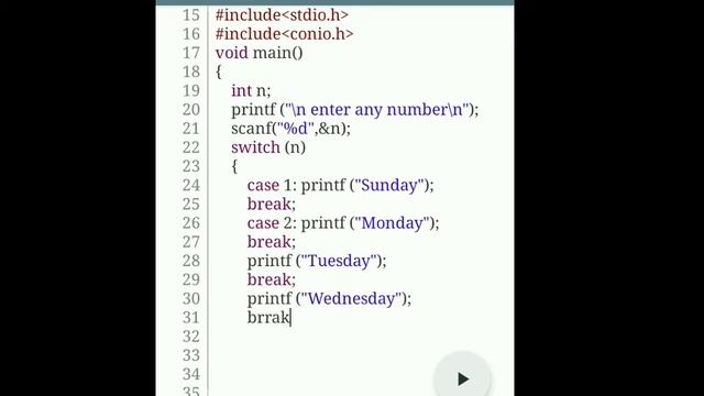 #06 switch case program using c programming