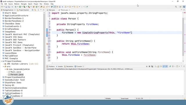 Properties | JavaFX GUI Tutorial for Beginners