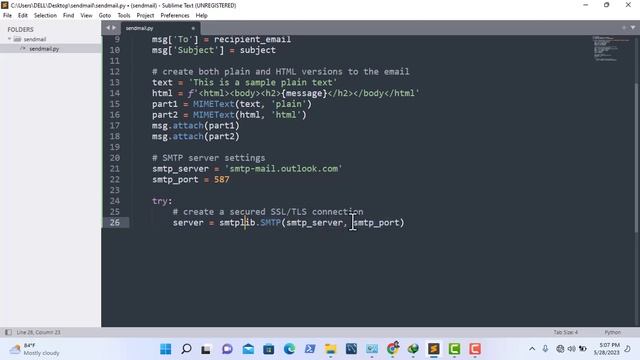 Python Email Automation Tutorial: Sending HTML Emails with Python and Outlook