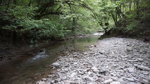 Водопады горной реки Жане. Waterfalls of the mountain river Zhane