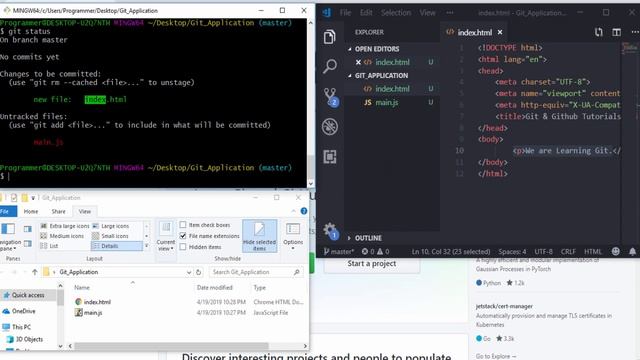 Git Hub Tutorial For Beginners смотреть онлайн