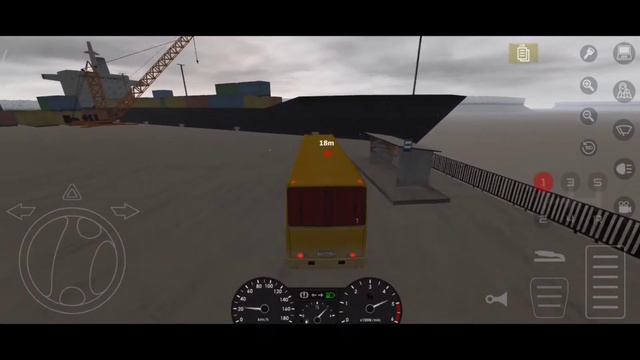 Motor Depot - Ikarus 260 bus line 1 (Snow gameplay)