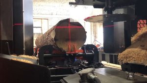 Лазерные указатели пропила на пилораме ВудВЕР