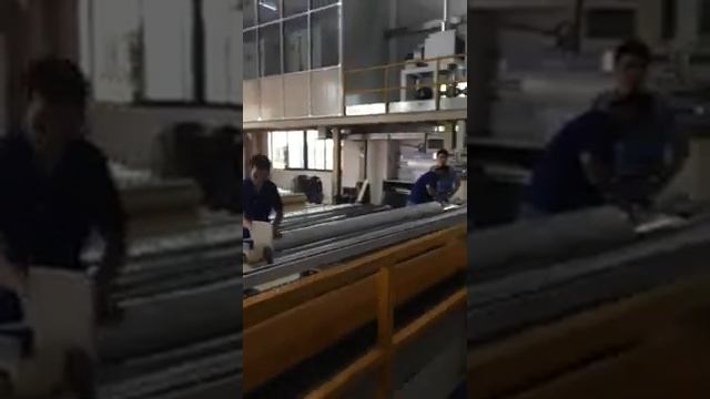 Склейка глянца 3. Завод MSD. Производство экопленки ПВХ для натяжных потолков. смотреть онлайн