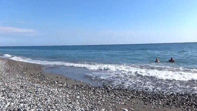 Абхазия. Пляж в Пицунде. Пицунда, ул. Гочуа