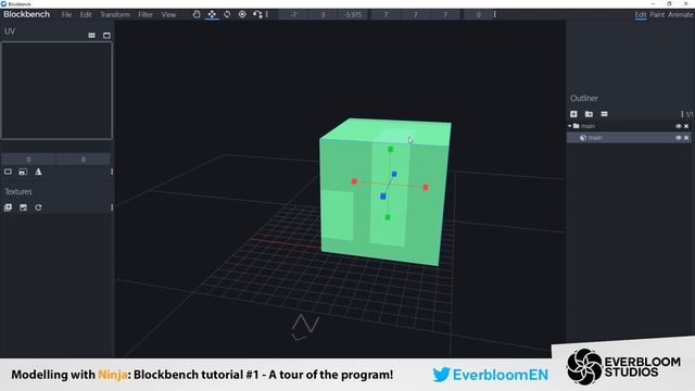 Minecraft Modeling Basics - Blockbench tutorial #1 смотреть онлайн