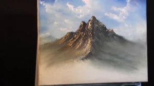 Paintings by Justin - lakeview mountain full painting (unedited)