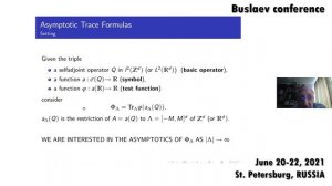 Leonid Pastur | Entanglement entropy of free disordered fermions and spectral theory (online talk)