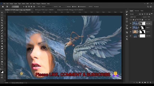 Photo Manipulation | Double Exposure Effect - Photoshop Tutorial #3 смотреть онлайн