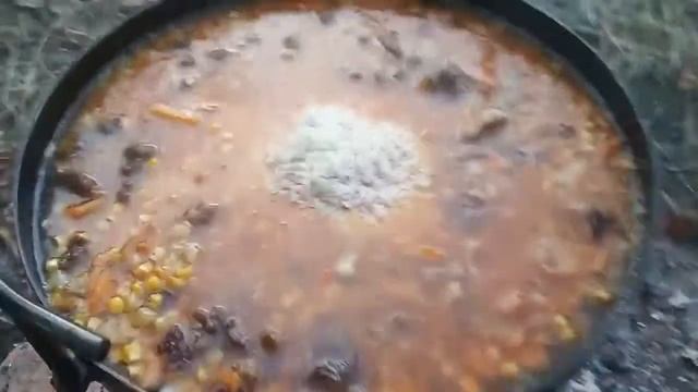Вкуснейший плов на костре, на сковороде из диска бороны SHOP-PAN