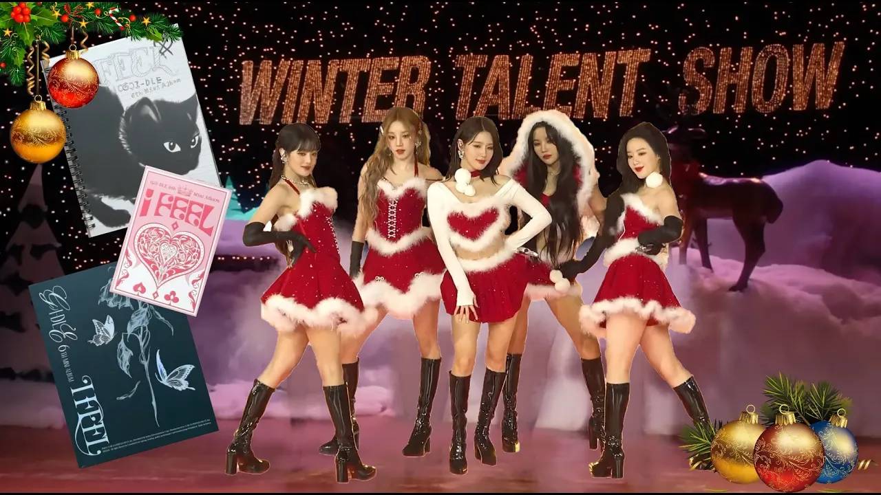 РАСПАКОВКА сета альбомов (G)I-DLE I FEEL с предзаказом от APPLE MUSIC P.S. С новым годом!