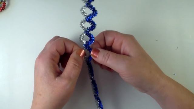 Новогодние поделки из мишуры смотреть онлайн