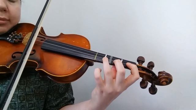 Violin  d minor Scale and Arpeggio - 1 Octave