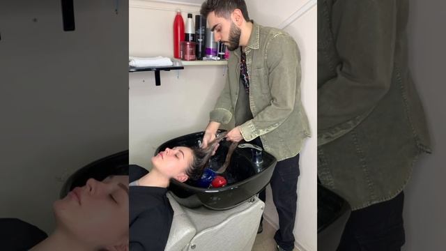 Затемнение блонда. Окрашивание волос. Холодный цвет