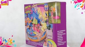 Polly Pocket Игровой набор Вечеринка у бассейна W6221) Кувырки и плавание