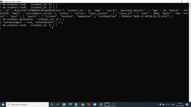 MongoDB Delete Methods | MongoDB Tutorials 2022