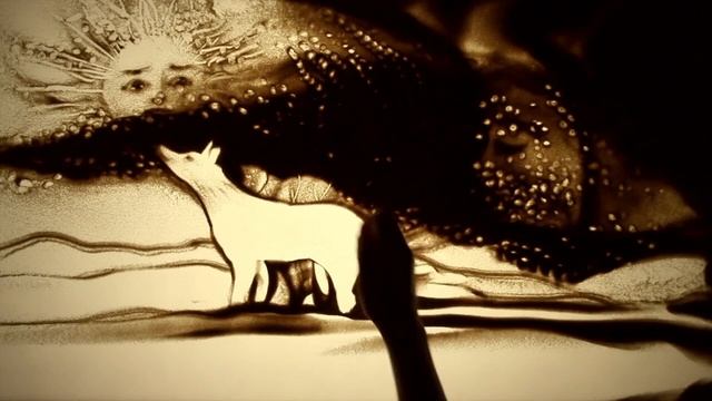 Amazing! Sand animation "Russian Fairy Tale" - Песочное шоу "Русская Сказка" (Ксения Симонова)