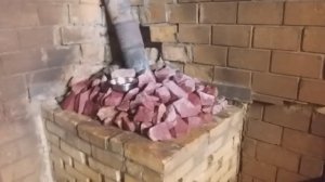 Перекладка камней на банной печи и установка парогенератора в каменку