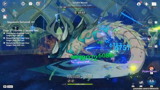 C0 Xianyun Hyper & C0 Alhaitham Quickbloom | NEW Spiral Abyss 4.4 - Floor 12 9 Star | Genshin Impac смотреть онлайн