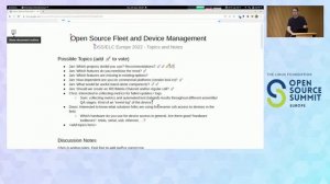 ELCE 2022: BoF: Open Source Fleet and Device Management