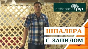 Деревянная шпалера с запилом
