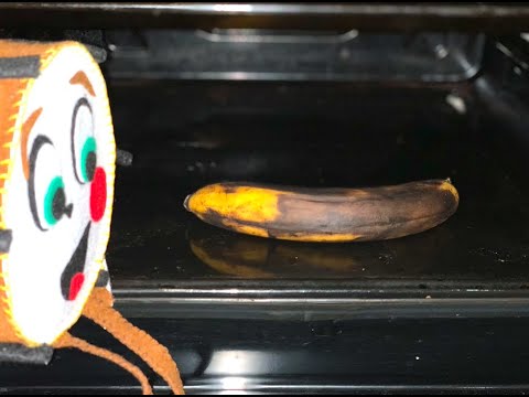 Что будет если запечь банан с шоколадом в духовке? смотреть онлайн