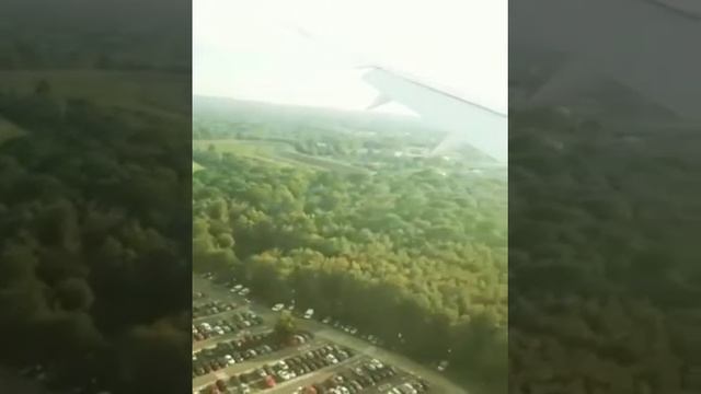 Landing at Gatwick airport London with beautiful nature...