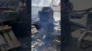 Yamaha 200 hp V6 2-stroke cold start