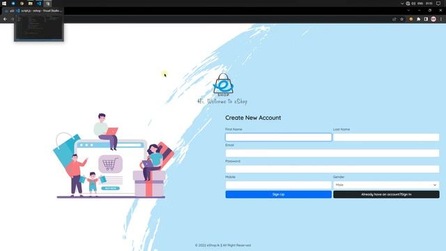 Web Project Task 1 | 1st year | SignIn, SignUp, HTML, CSS, JavaScript | Java Institute