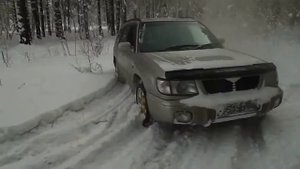Subaru Forester атмо по снегу