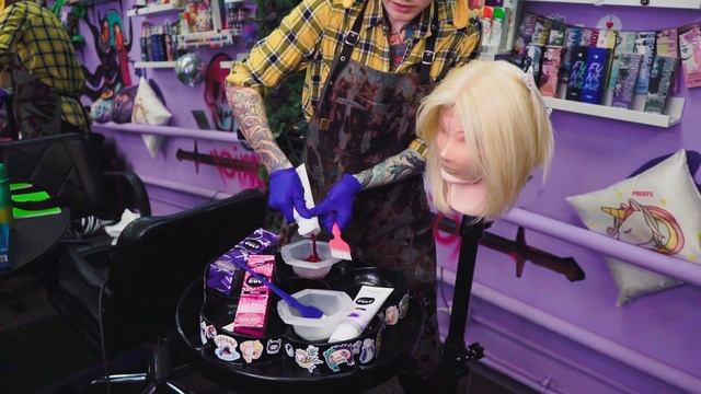 красим парик красителями MATRIX \ как покрасить натуральный парик ? смотреть онлайн