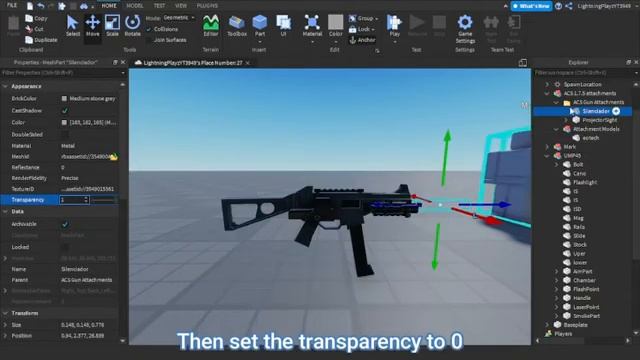 [1.7.5] How to add attachments in ACS gun kit Roblox Studio смотреть онлайн