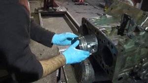 mercedes benz om 401 la piston assembly