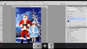 Делаем новогодний шаблон для фотошопа