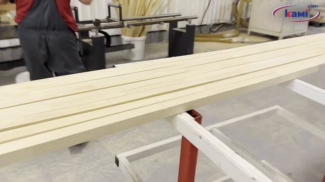 Четырехсторонний продольно-фрезерный станок QUADRO 418. Строжка сращенных брусков на Квадро 418
