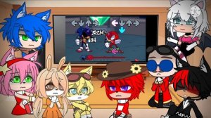Sonic Characters React To Friday Night Funkin VS Tail’s Halloween // GCRV // FNF MOD